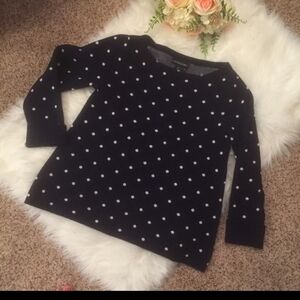 Cynthia Rowley Navy‎ Polka Dot Sweater